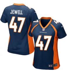Women's Nike Denver Broncos #47 Josey Jewell Game Navy Blue Alternate NFL Jersey