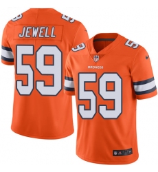 Youth Nike Denver Broncos #59 Josey Jewell Limited Orange Rush Vapor Untouchable NFL Jersey