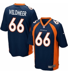 Men's Nike Denver Broncos #66 Jared Veldheer Game Navy Blue Alternate NFL Jersey
