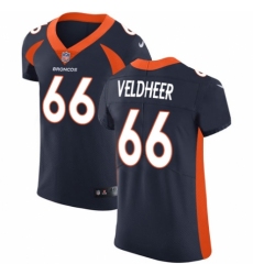 Men's Nike Denver Broncos #66 Jared Veldheer Navy Blue Alternate Vapor Untouchable Elite Player NFL Jersey