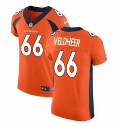 Men's Nike Denver Broncos #66 Jared Veldheer Orange Team Color Vapor Untouchable Elite Player NFL Jersey