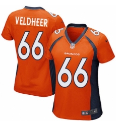 Women's Nike Denver Broncos #66 Jared Veldheer Game Orange Team Color NFL Jersey