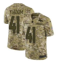 Men's Nike Denver Broncos #41 Isaac Yiadom Limited Camo 2018 Salute to Service NFL Jersey