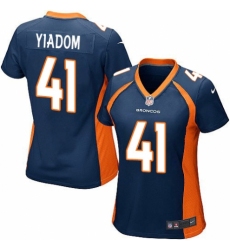 Women's Nike Denver Broncos #41 Isaac Yiadom Game Navy Blue Alternate NFL Jersey