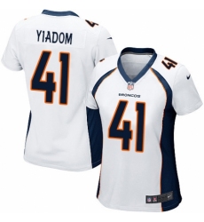 Women's Nike Denver Broncos #41 Isaac Yiadom Game White NFL Jersey