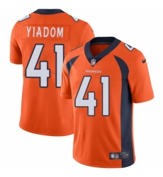 Youth Nike Denver Broncos #41 Isaac Yiadom Orange Team Color Vapor Untouchable Elite Player NFL Jersey