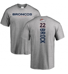 NFL Nike Denver Broncos #22 Tramaine Brock Ash Backer T-Shirt