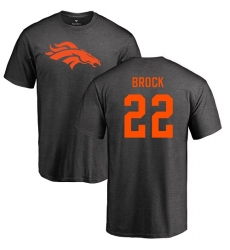NFL Nike Denver Broncos #22 Tramaine Brock Ash One Color T-Shirt