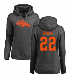NFL Women's Nike Denver Broncos #22 Tramaine Brock Ash One Color Pullover Hoodie
