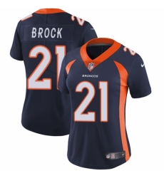 Women's Nike Denver Broncos #21 Tramaine Brock Navy Blue Alternate Vapor Untouchable Elite Player NFL Jersey