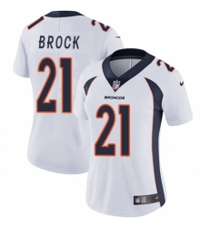 Women's Nike Denver Broncos #21 Tramaine Brock White Vapor Untouchable Elite Player NFL Jersey