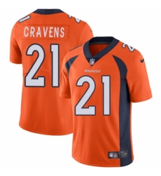 Youth Nike Denver Broncos #21 Su'a Cravens Orange Team Color Vapor Untouchable Limited Player NFL Jersey