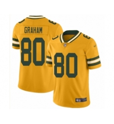 Men's Green Bay Packers #80 Jimmy Graham Limited Gold Inverted Legend Football Jersey
