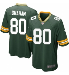 Men's Nike Green Bay Packers #80 Jimmy Graham Game Green Team Color NFL Jersey