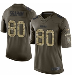 Men's Nike Green Bay Packers #80 Jimmy Graham Limited Green Salute to Service Tank Top NFL Jersey
