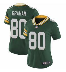 Women's Nike Green Bay Packers #80 Jimmy Graham Green Team Color Vapor Untouchable Elite Player NFL Jersey