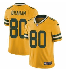 Youth Nike Green Bay Packers #80 Jimmy Graham Limited Gold Rush Vapor Untouchable NFL Jersey