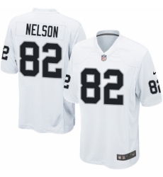 Men's Nike Oakland Raiders #82 Jordy Nelson Game White NFL Jersey