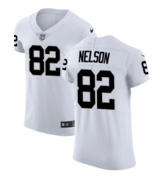 Men's Nike Oakland Raiders #82 Jordy Nelson White Vapor Untouchable Elite Player NFL Jersey