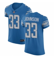 Men's Nike Detroit Lions #33 Kerryon Johnson Blue Team Color Vapor Untouchable Elite Player NFL Jersey