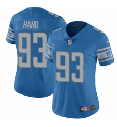 Women's Nike Detroit Lions #93 Da'Shawn Hand Blue Team Color Vapor Untouchable Elite Player NFL Jersey