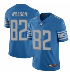 Men's Nike Detroit Lions #82 Luke Willson Blue Team Color Vapor Untouchable Limited Player NFL Jersey