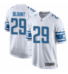 Men's Nike Detroit Lions #29 LeGarrette Blount Game White NFL Jersey