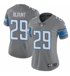 Women's Nike Detroit Lions #29 LeGarrette Blount Limited Steel Rush Vapor Untouchable NFL Jersey