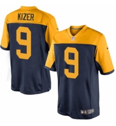 Youth Nike Green Bay Packers #9 DeShone Kizer Navy Blue Alternate Vapor Untouchable Elite Player NFL Jersey