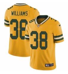 Men's Nike Green Bay Packers #38 Tramon Williams Elite Gold Rush Vapor Untouchable NFL Jersey