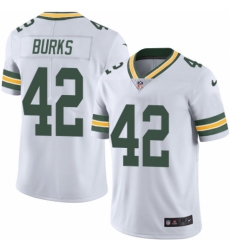 Youth Nike Green Bay Packers #42 Oren Burks White Vapor Untouchable Elite Player NFL Jersey