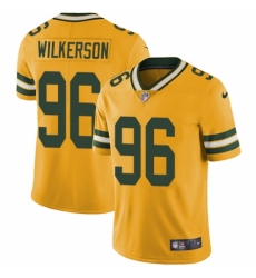 Men's Nike Green Bay Packers #96 Muhammad Wilkerson Limited Gold Rush Vapor Untouchable NFL Jersey