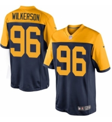 Men's Nike Green Bay Packers #96 Muhammad Wilkerson Limited Navy Blue Alternate NFL Jersey