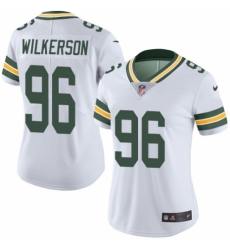 Women's Nike Green Bay Packers #96 Muhammad Wilkerson White Vapor Untouchable Limited Player NFL Jersey