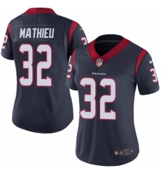 Women's Nike Houston Texans #32 Tyrann Mathieu Navy Blue Team Color Vapor Untouchable Elite Player NFL Jersey