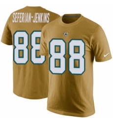 NFL Men's Nike Jacksonville Jaguars #88 Austin Seferian-Jenkins Gold Rush Pride Name & Number T-Shirt