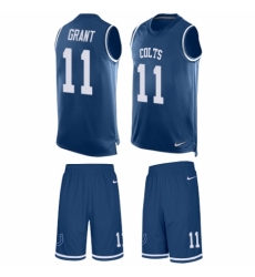Women's Nike Indianapolis Colts #11 Ryan Grant Limited Pink Rush Fashion NFL Jersey