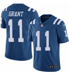Youth Nike Indianapolis Colts #11 Ryan Grant Limited Royal Blue Rush Vapor Untouchable NFL Jersey