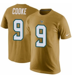 NFL Men's Nike Jacksonville Jaguars #9 Logan Cooke Gold Rush Pride Name & Number T-Shirt