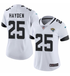 Women's Nike Jacksonville Jaguars #25 D.J. Hayden White Vapor Untouchable Limited Player NFL Jersey