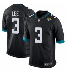 Men's Nike Jacksonville Jaguars #3 Tanner Lee Game Teal Green Team Color NFL Jersey