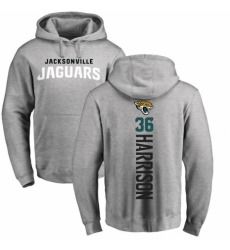 NFL Nike Jacksonville Jaguars #36 Ronnie Harrison Ash Backer Pullover Hoodie