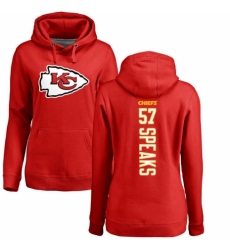 NFL Women's Nike Kansas City Chiefs #57 Breeland Speaks Red Backer Pullover Hoodie