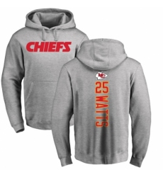 NFL Nike Kansas City Chiefs #25 Armani Watts Ash Backer Pullover Hoodie