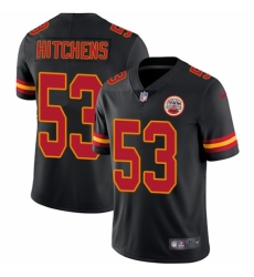 Women's Nike Kansas City Chiefs #53 Anthony Hitchens Limited Black Rush Vapor Untouchable NFL Jersey