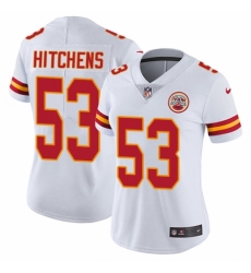 Women's Nike Kansas City Chiefs #53 Anthony Hitchens White Vapor Untouchable Limited Player NFL Jersey