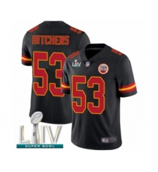 Youth Kansas City Chiefs #53 Anthony Hitchens Limited Black Rush Vapor Untouchable Super Bowl LIV Bound Football Jersey
