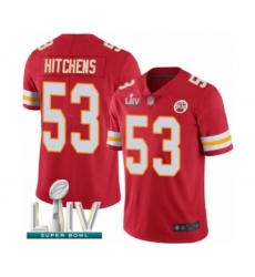 Youth Kansas City Chiefs #53 Anthony Hitchens Red Team Color Vapor Untouchable Limited Player Super Bowl LIV Bound Football Jersey