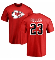 NFL Nike Kansas City Chiefs #23 Kendall Fuller Red Name & Number Logo T-Shirt