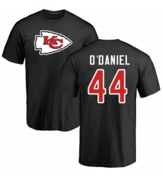 NFL Nike Kansas City Chiefs #44 Dorian O'Daniel Black Name & Number Logo T-Shirt